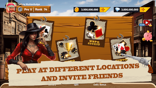 Poker Texas Holdem Cowboys mod apk unlimited money and gems  1.0.0 screenshot 2