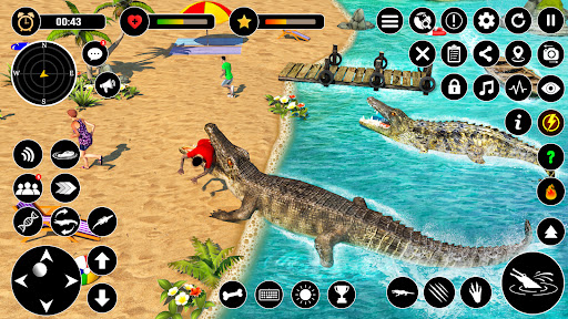 Animal Crocodile Attack Sim mod apk unlimited everything  4.16 screenshot 2