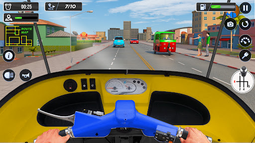 Tuk Tuk Auto Driving Games 3D mod apk unlimited everything  1.29 screenshot 1