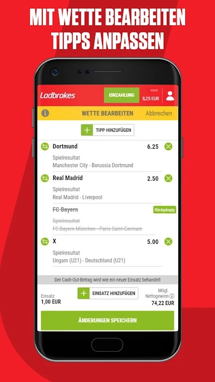 Ladbrokes football app download latest version  22.11.04 screenshot 2