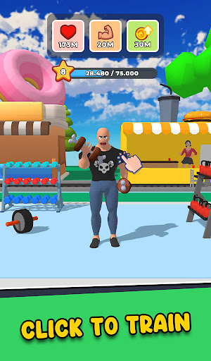 Gym Idle Clicker Fitness Hero mod apk 1.0.9 unlimited money and gems  1.0.9 screenshot 4
