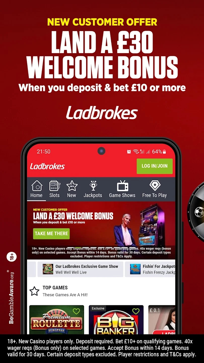 Ladbrokes Casino Slots & Games download for android  1.0.0 screenshot 2