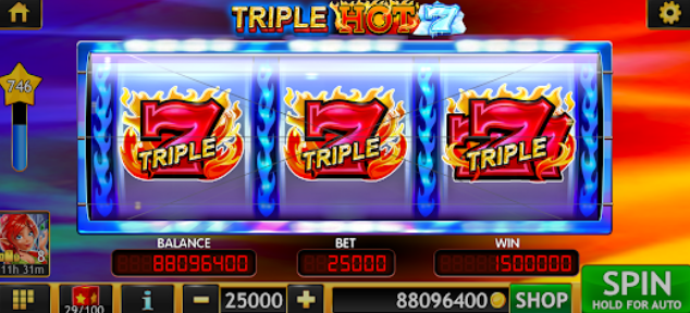 Wild Triple 777 Slots Casino Mod Apk Free Coins Latest Version  3.8.3 screenshot 2