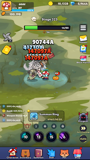 Idle Mushroom Hero mod apk unlimited money and gems  1.02.066 screenshot 2