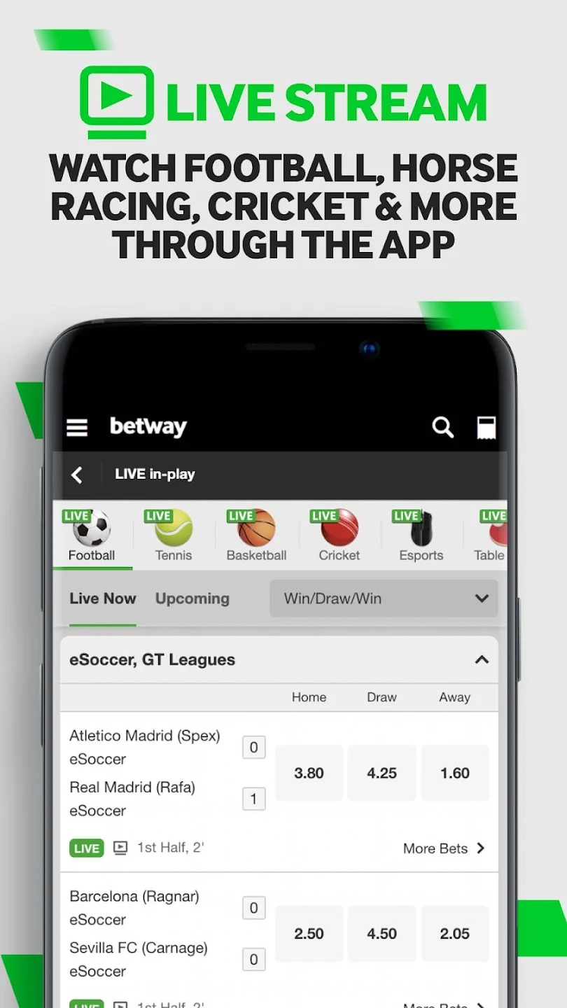 Betway Live Sports Betting App download free  12.157.0 screenshot 2
