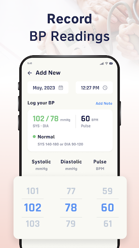 Blood Pressure Monitor App free download for android  1.0.9 screenshot 1