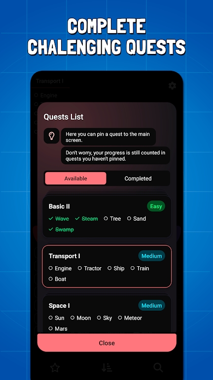 Infinite Craft Quest Offline mod apk download  1.0.0 screenshot 2