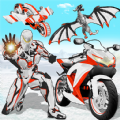 Snow Bike Transform Robot Game mod apk download  1.0.80