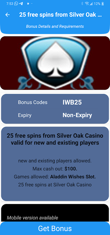 Casino No Deposit Welcome Code apk Download Latest version  v1.0 screenshot 4