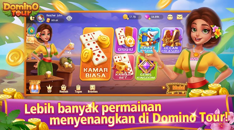 Domino Tour Gaple QiuQiu Remi mod apk unlimited money and gems  1.0.21 screenshot 3