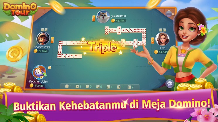 Domino Tour Gaple QiuQiu Remi mod apk unlimited money and gems  1.0.21 screenshot 4