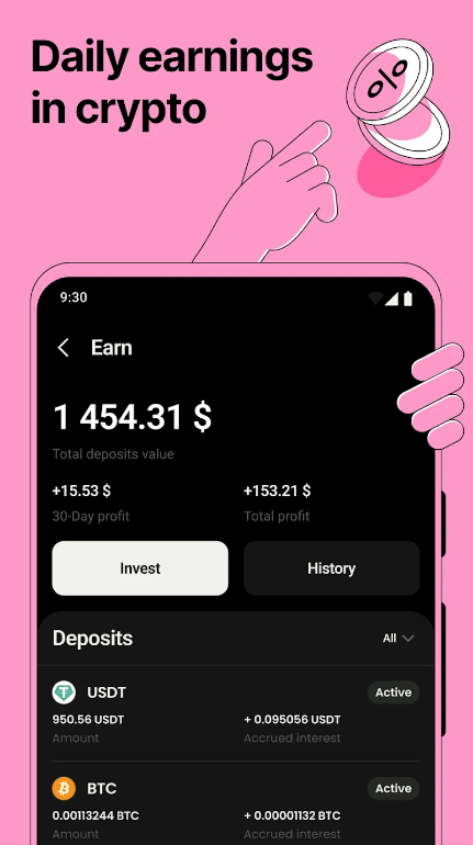 Crypto wallet Bitcoin & USDT App Download for Android  1.6.14 screenshot 1