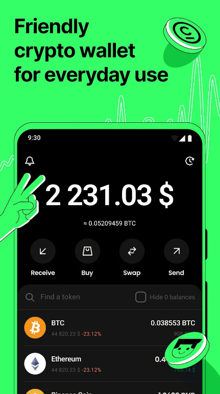 Crypto wallet Bitcoin & USDT App Download for Android  1.6.14 screenshot 4