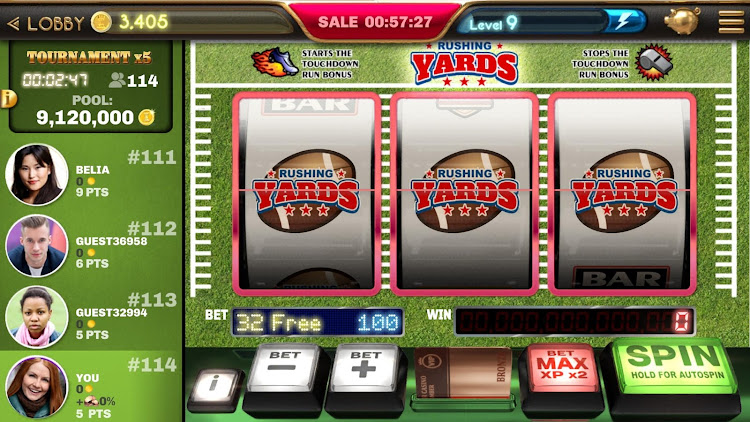 Classic Slots Football Yards mod apk unlimited money  1.5 screenshot 2