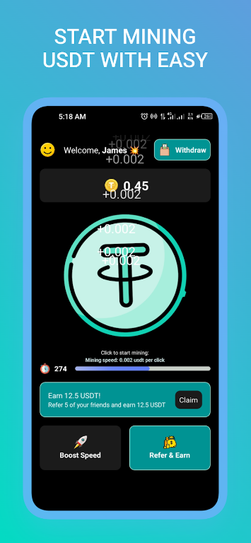 USDT Cloud Miner App Download for Android  2.0 screenshot 4