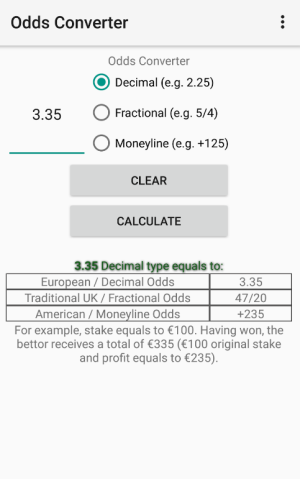 Odds Converter App Free Download for AndroidͼƬ1