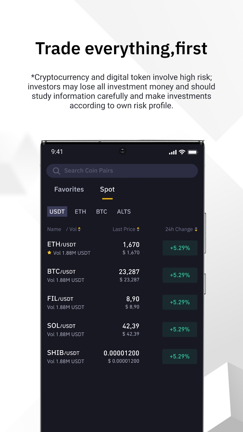 Binance TH apk Download for Android  1.0 screenshot 1