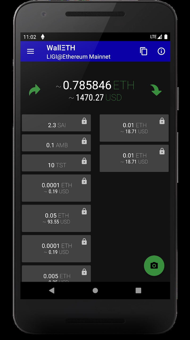 WallETH Ethereum Wallet app Download for Android  v1.0 screenshot 3