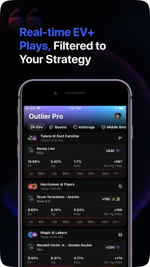 Outlier Smart Sports Betting app download latest version  2.63.0 screenshot 3