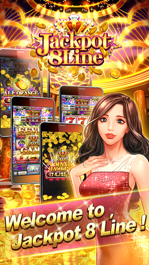 Jackpot 8 Line Slots Mod Apk Free Coins Download  1.9.11 screenshot 1