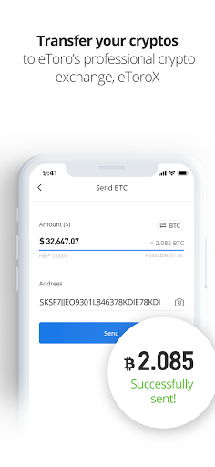 eToro Money crypto wallet app download for android  70.0.0 screenshot 1