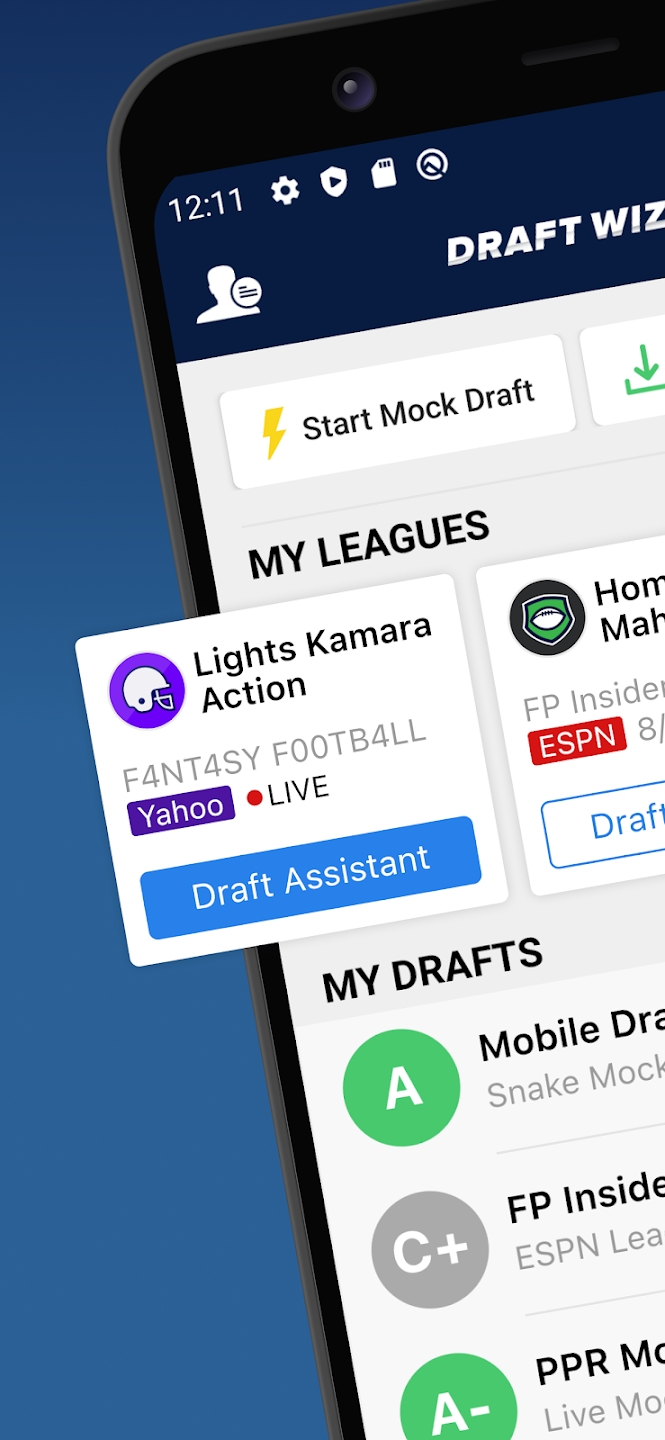 Fantasy Football Draft Wizard simulator app Android  4.0.6 screenshot 3