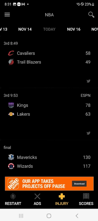 Sports Lines Odds App Download for Android  2.8 screenshot 1