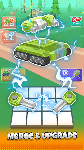 Idle Merger Tank Battle Mod Apk Unlimited Money and Gems  1.0.5 screenshot 3