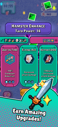 Taco Hamster Hero Mod Apk Unlimited Money  2.0.0 screenshot 3