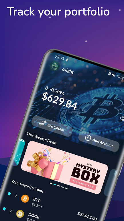 cSight Crypto Tracker App Download for Android  0.0.7 screenshot 4