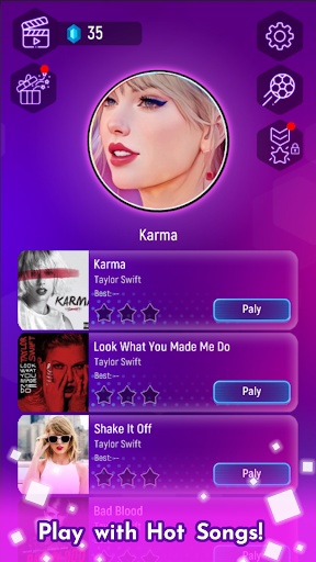 Taylor Swift Music Tiles Hop mod apk unlimited money  0.2 screenshot 4