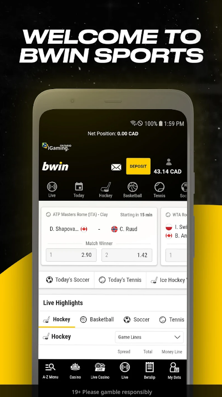 bwin Sports betting app download for android 2024  22.09.20 screenshot 4