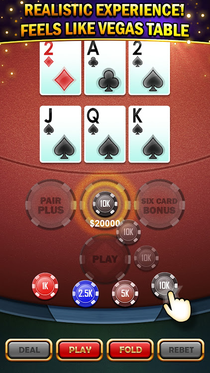 Three Card Poker Casino free chips mod apk download  1.0.3 screenshot 4
