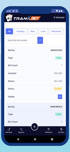 Tram Bet app download for android latest versionͼƬ1