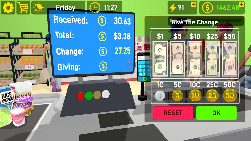 Supermarket Simulator Mobile mod apk unlimited everything  1.5 screenshot 1