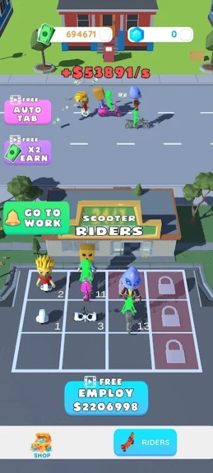 Idle Scooter Riders mod apk unlimited moneyͼƬ1