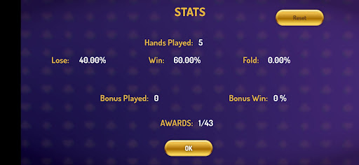 5 Card Draw Poker Offline mod apk unlimited money  1.0.7 screenshot 2