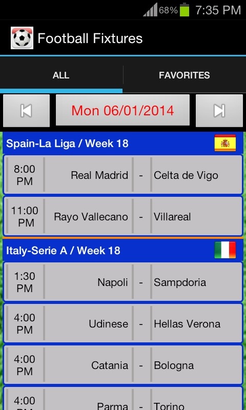 Football Fixtures Live Scores apk latest version download  4.1.6.2 screenshot 3