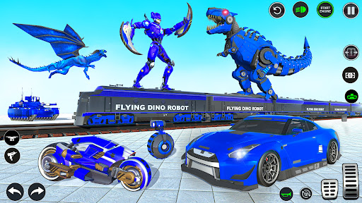 Dino Robot War Robot Transform mod apk unlimited money  8.1.4 screenshot 4