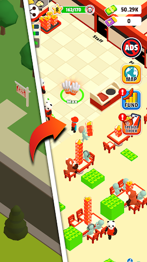 Panda Kitchen Idle Tycoon Mod Apk Unlimited Money  0.9.0 screenshot 1