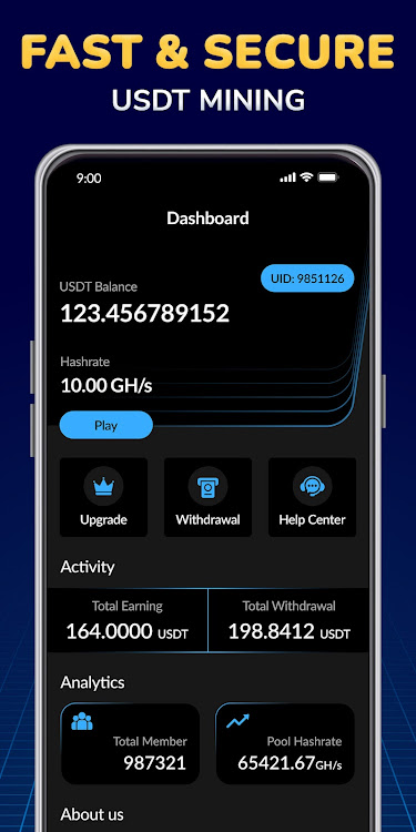 USDT Mining Crypto USDT Miner app download for android  12.0 screenshot 3