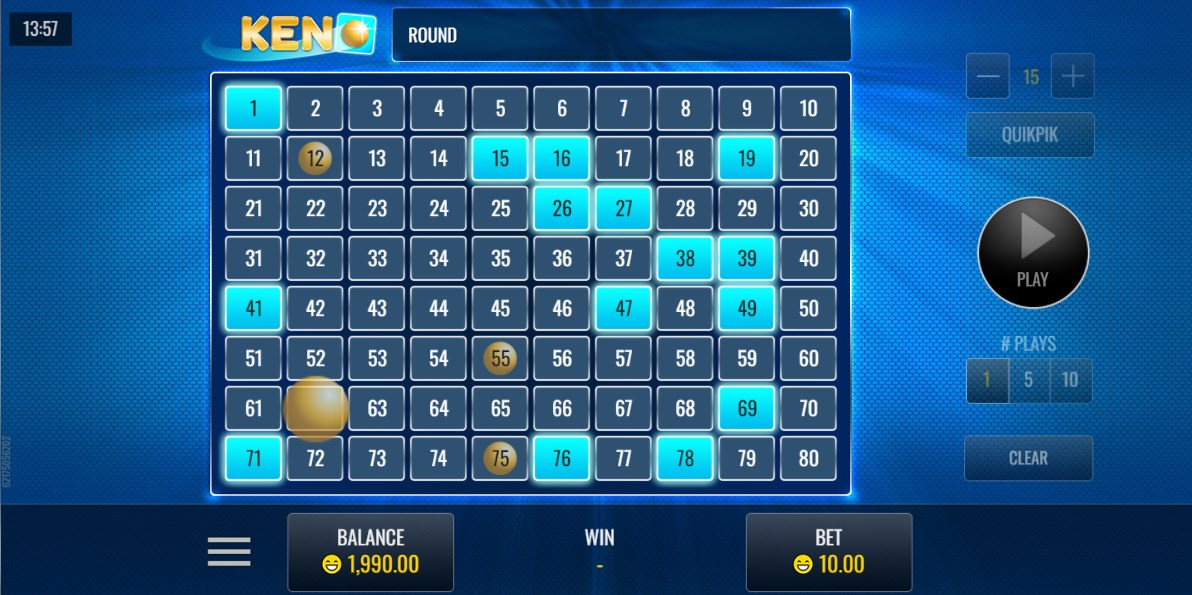 Keno game casino download for android  1.0.0 screenshot 2