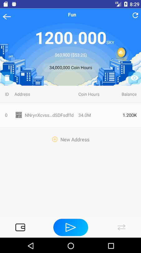 Skycoin Wallet App Download Latest Version  1.9 screenshot 3