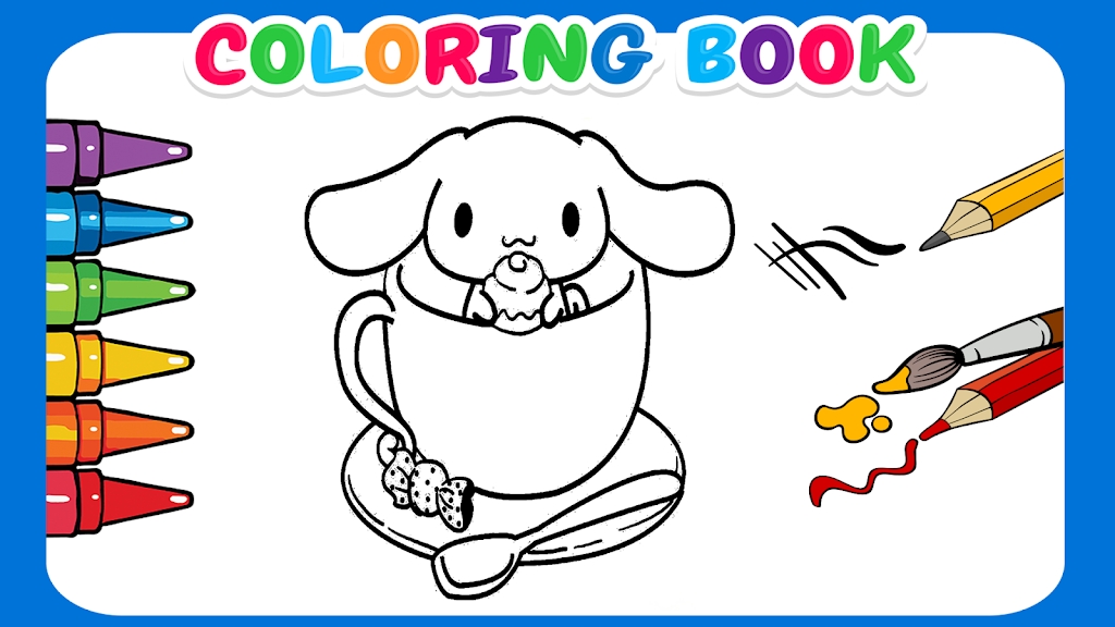 Cute Cinnamoroll coloring book apk download for android  1.0 screenshot 1