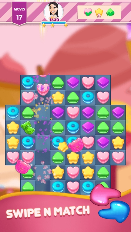 Sweet Cookie Match 3 mod apk unlimited money and gems  1.23 screenshot 1