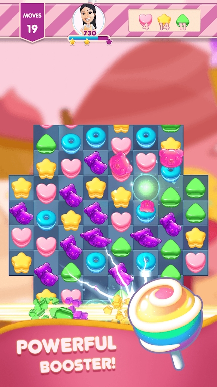 Sweet Cookie Match 3 mod apk unlimited money and gems  1.23 screenshot 3