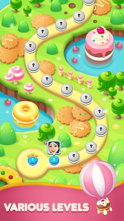 Sweet Cookie Match 3 mod apk unlimited money and gems  1.23 screenshot 5