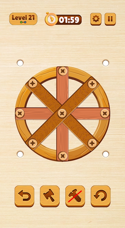 Wood Nuts Bolts Screw Puzzle apk download for android  2.3 screenshot 2