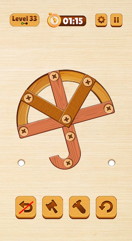 Wood Nuts Bolts Screw Puzzle apk download for android  2.3 screenshot 5