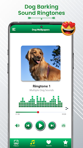 Dog Sound Ringtones Wallpapers app free download  12.1 screenshot 1